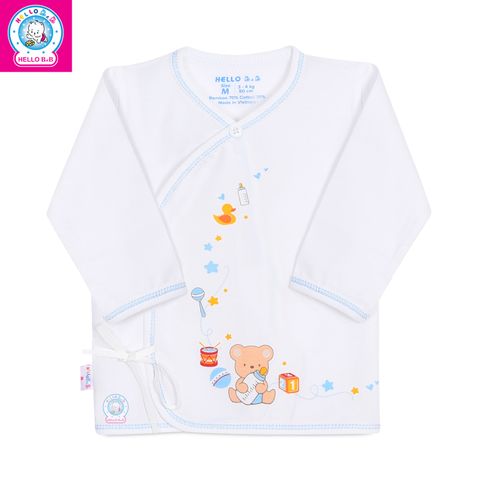  Áo sơ sinh cột dây tay dài 0412 