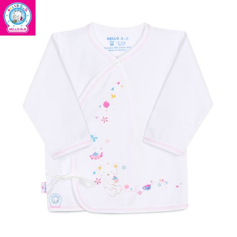  Áo sơ sinh cột dây tay dài 0412 
