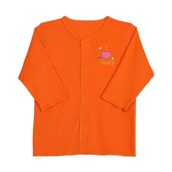  ÁO SƠ SINH CỔ TIM MÀU TAY DÀI 0415 