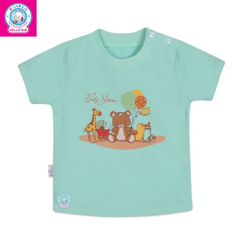  Áo sơ sinh cài vai tay ngắn 0504 