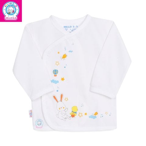  Áo sơ sinh dán xé tay dài AL0505 (hình in ngẫu nhiên) - HELLO BnB 