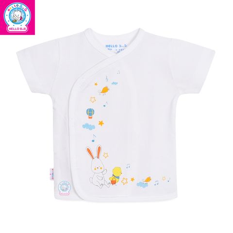 Áo sơ sinh dán xé tay ngắn AL0555 - HELLO BnB (hình in ngẫu nhiên) 