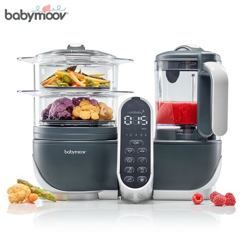  Máy tiệt trùng xay hấp đa năng Nutribaby Plus 5in1 Babymoov (màu ghi) 