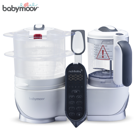  Máy tiệt trùng xay hấp đa năng Nutribaby Plus 5in1 Babymoov (màu kem) 
