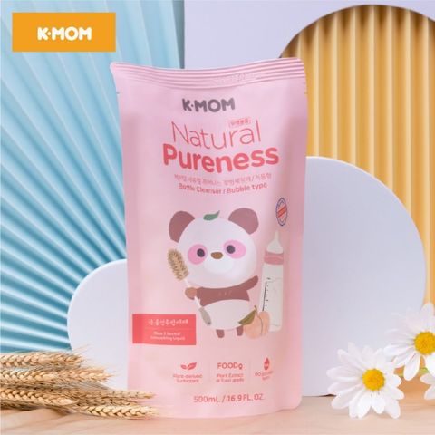  Nước rửa bình và rau quả chiết xuất thảo mộc K-Mom 500ml 