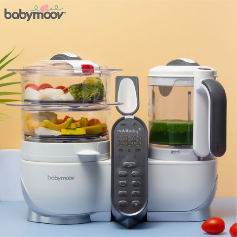  Máy tiệt trùng xay hấp đa năng Nutribaby Plus 5in1 Babymoov (màu kem) 