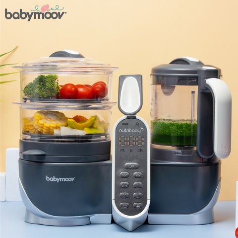  Máy tiệt trùng xay hấp đa năng Nutribaby Plus 5in1 Babymoov (màu ghi) 