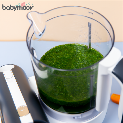  Máy tiệt trùng xay hấp đa năng Nutribaby Plus 5in1 Babymoov (màu kem) 