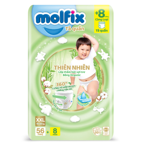  Tã quần Molfix XXL (56+8) 