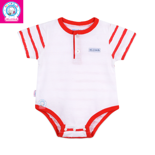  Liền quần ngắn sọc cổ trụ 1453 