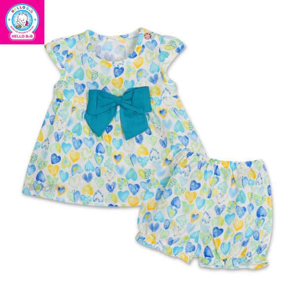  Bộ ngắn bé gái vải Nhật BN1071 - BabyOne 