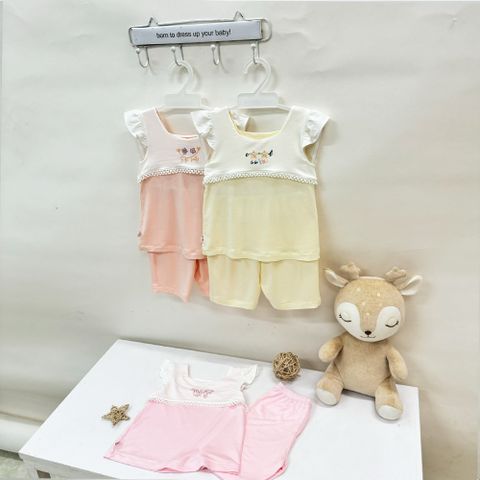  Bộ ngắn bé gái tay cánh tiên 1749 