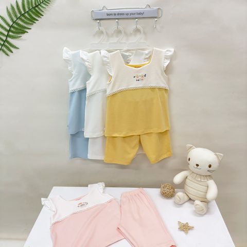  Bộ ngắn bé gái tay cánh tiên 1755 