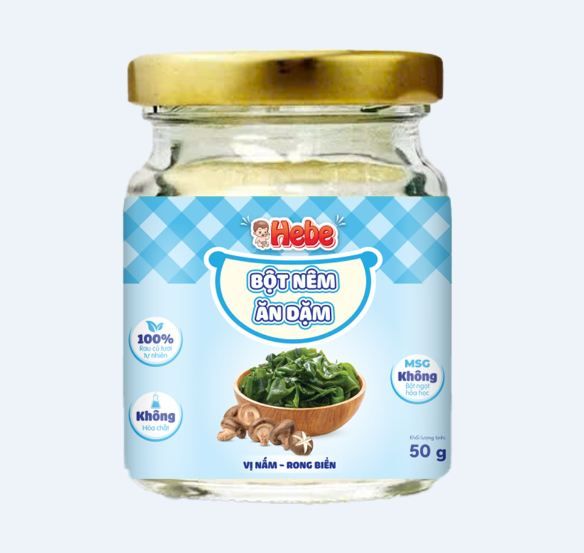  Bột nêm ăn dặm Hebe vị rau củ tổng hợp / Hebe vị cà rốt, phô mai / Hebe vị bí ngô, phô mai / Hebe vị nấm, rong biển 