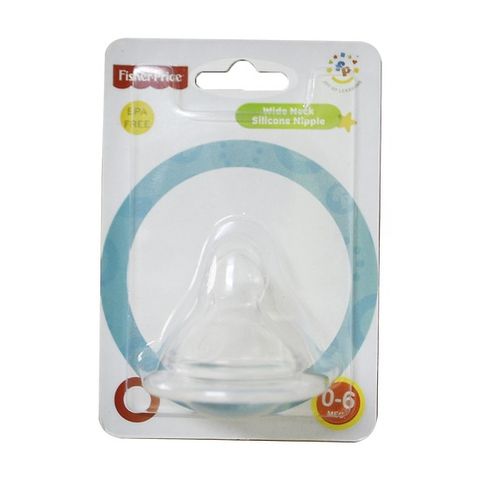  Núm ty silicon cổ rộng Fisher Price 