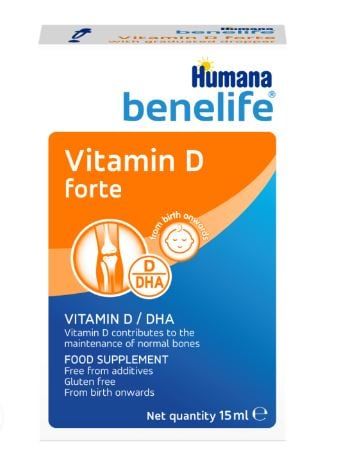  Thực phẩm chức năng Vitamin D Humana forte 15ml FS cho bé 