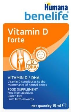 Thực phẩm chức năng Vitamin D Humana forte 15ml FS cho bé 