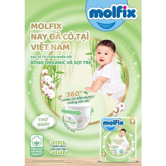  Tã quần Molfix XL (62+8) 