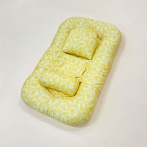  Đệm ngủ ngon di động cho bé (kèm gối chống trào ngược và gối gác chân) 0787 - BabyOne 