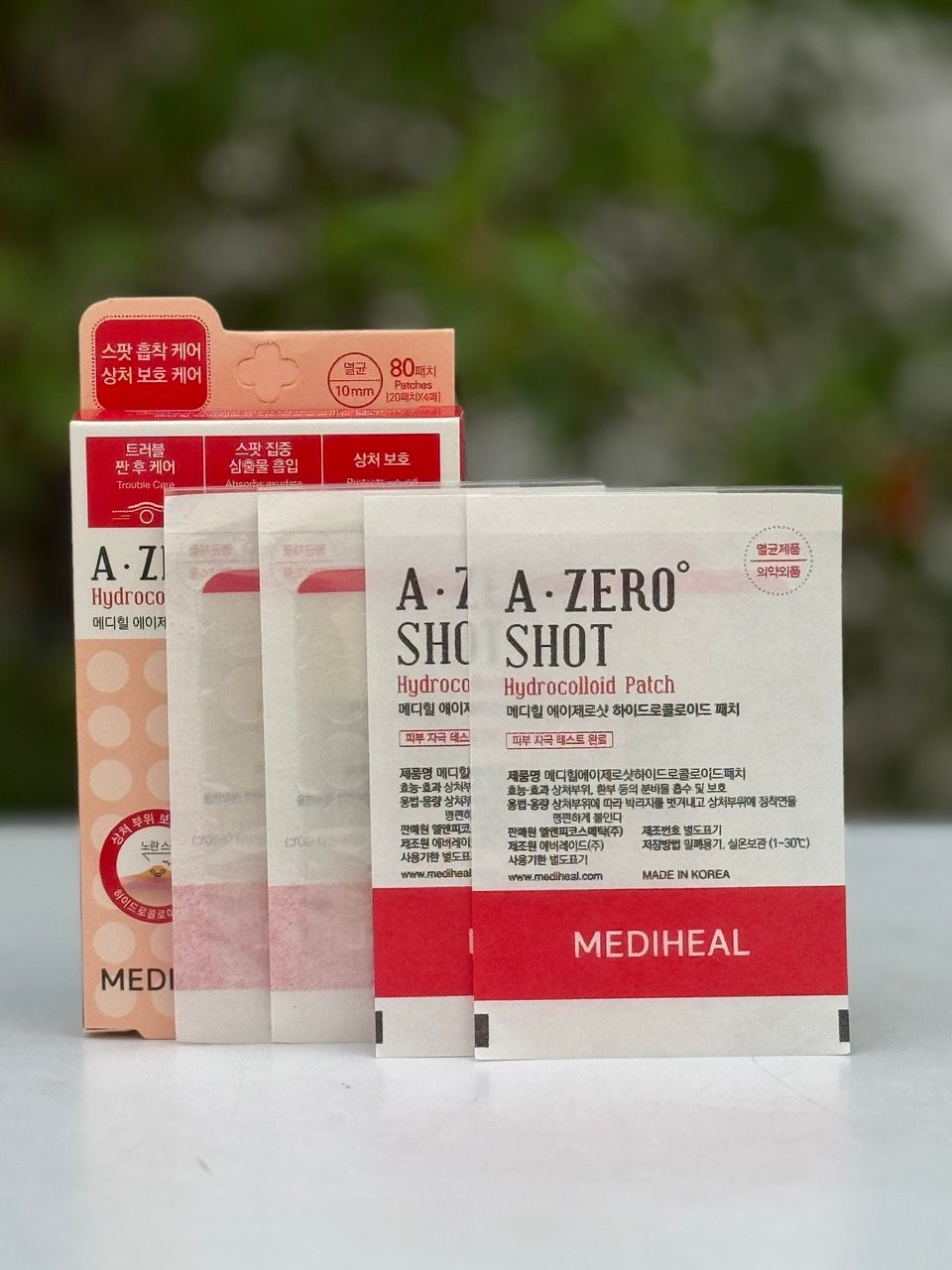  Miếng dán mụn Mediheal A-Zero shot trouble dressing spot patch 80 miếng 
