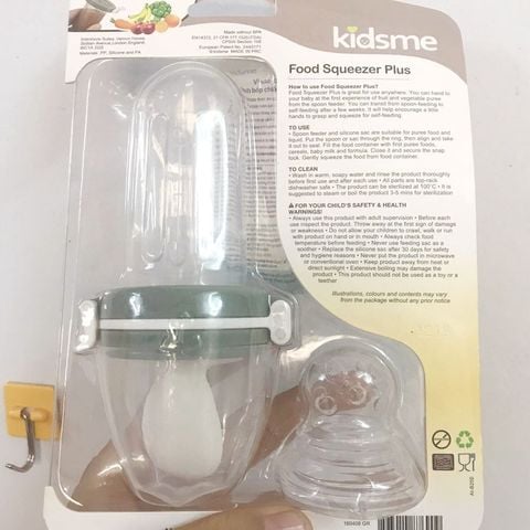  Bình bóp thức ăn chống hóc kidsme Plus, 160408 