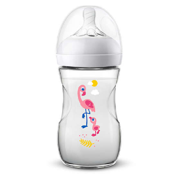  Bình sữa mô phỏng tự nhiên Flamingo trẻ 1 tháng tuổi 260ml 