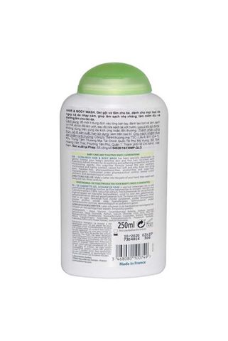  Gel tắm gội cho bé Corine De Farme Hair & Body Wash 250ml 
