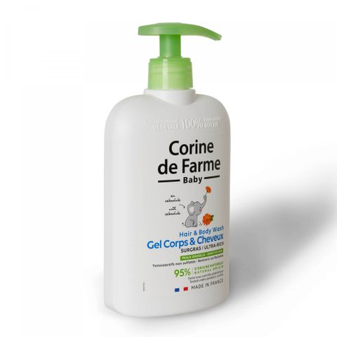  Gel tắm gội cho bé Corine De Farme Hair & Body Wash 500ml 