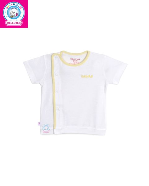  Áo bác sĩ trắng tay ngắn Bamboo ASS0054 (viền màu ngẫu nhiên) 