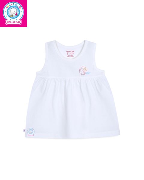  Áo lá rút dún trắng bé gái 0044 (Hình in ngẫu nhiên) - HELLO BnB 