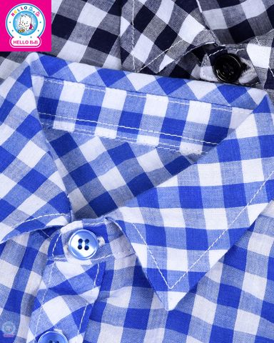  Áo sơ mi boby tay ngắn (kèm nơ) 1582 - BabyOne 