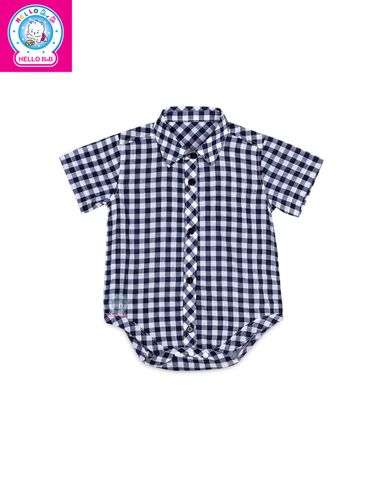  Áo sơ mi boby tay ngắn (kèm nơ) 1582 - BabyOne 
