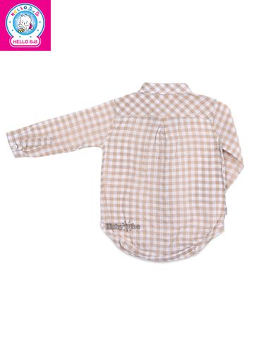  Áo sơ mi boby tay dài (kèm nơ) 1583 - BabyOne 
