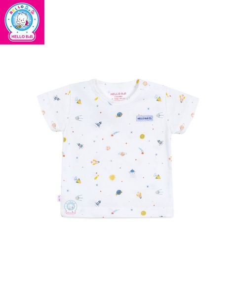  Áo sơ sinh cài vai in họa tiết ASS0033 - HELLO BnB 