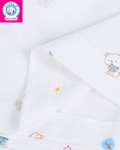  Áo sơ sinh cài vai in họa tiết ASS0033 - HELLO BnB 