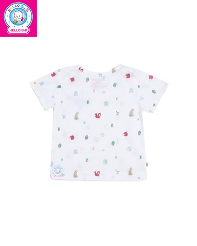  Áo sơ sinh cổ đắp in họa tiết ASS0034 - HELLO BnB 