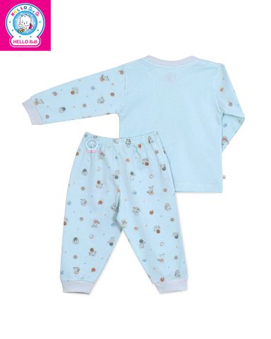  Bộ bông dài bé trai cổ tròn BA1733 