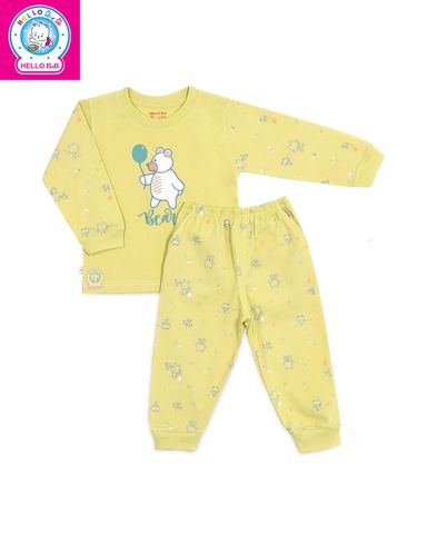  Bộ bông dài bé trai cổ tròn BA1733 