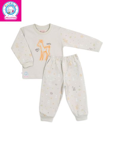  Bộ bông dài bé trai cổ tròn BA1733 