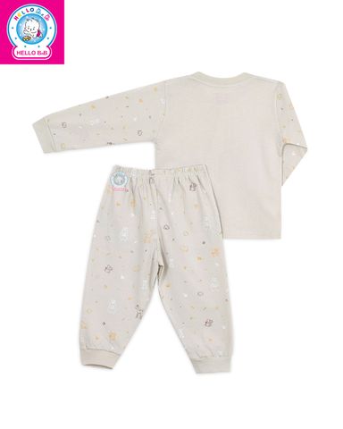  Bộ bông dài bé trai cổ tròn BA1733 