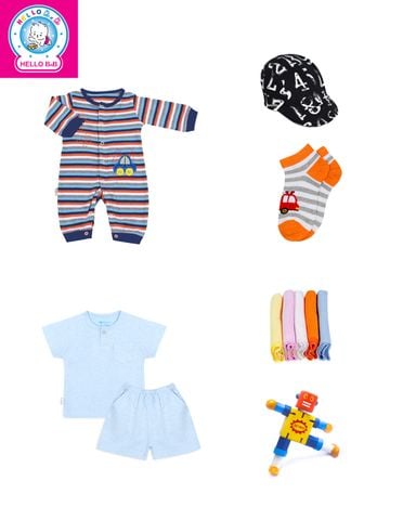  Hộp quà thôi nôi bé trai GIFT1623 - HELLO BnB 
