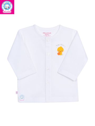  Áo Cài Giữa Trắng Tay Dài - AL0005 