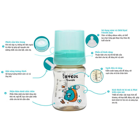  Bình sữa I-byeol Friends Hàn Quốc PPSU 200ml 