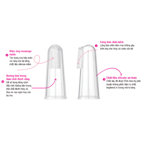  Bàn chải xỏ ngón I-Byeol Friends JuJu Finger Tooth brush 
