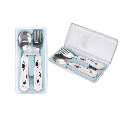  Bộ muỗng nĩa ăn dặm cho bé Stenlock (hộp đựng) 