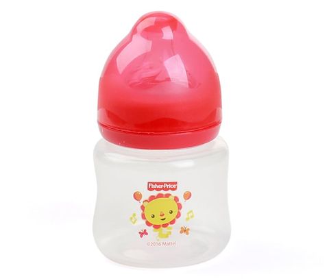  Bình sữa cổ rộng núm silicon Fisher Price 125ml 