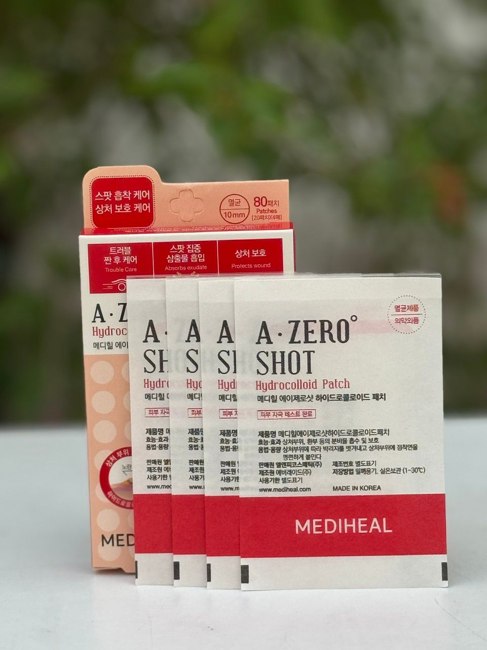  Miếng dán mụn Mediheal A-Zero shot trouble dressing spot patch 80 miếng 