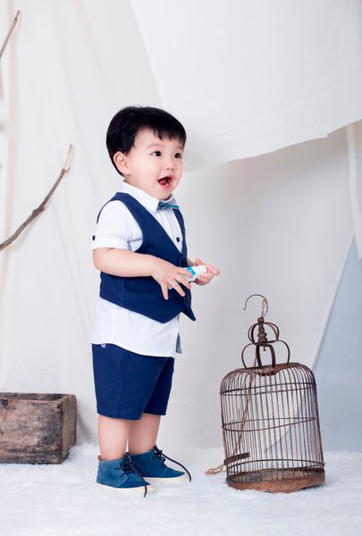  Quần vest ngắn bé trai QL1175 - BabyOne 