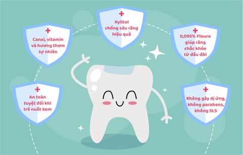  Kem đánh răng Babycoccole hương táo 75ml (+12M) 