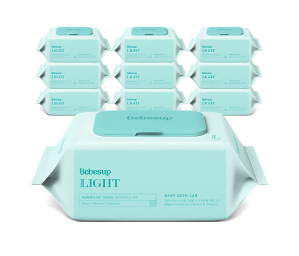  Khăn ướt Bebesup Light (20 miếng / 80 miếng) 